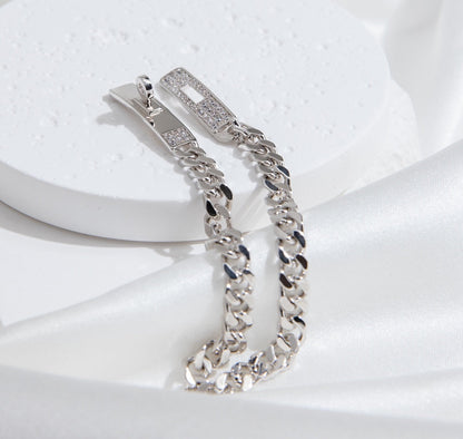 ¡®Glow Jewelry¡¯KELLY CHAIN SILVER DIAMOND BRACELET