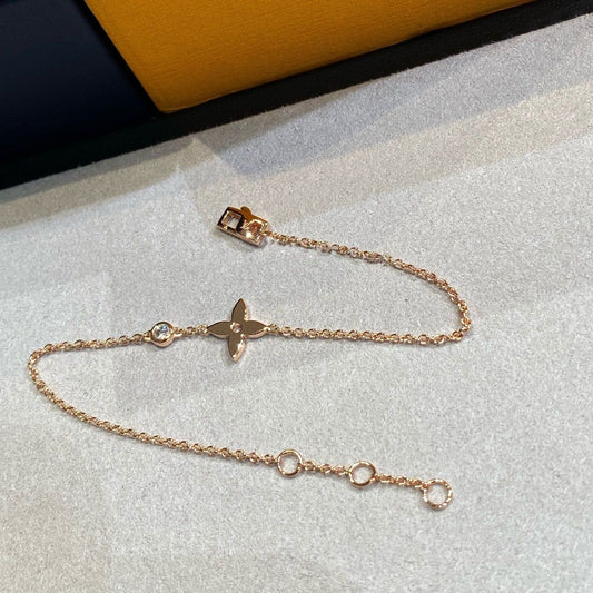 [Glow Jewelry]STAR DIAMOND PINK GOLD BRACELET