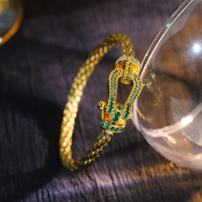 [Glow Jewelry]FORCE 10 GOLD GREEN DIAMOND PAVED