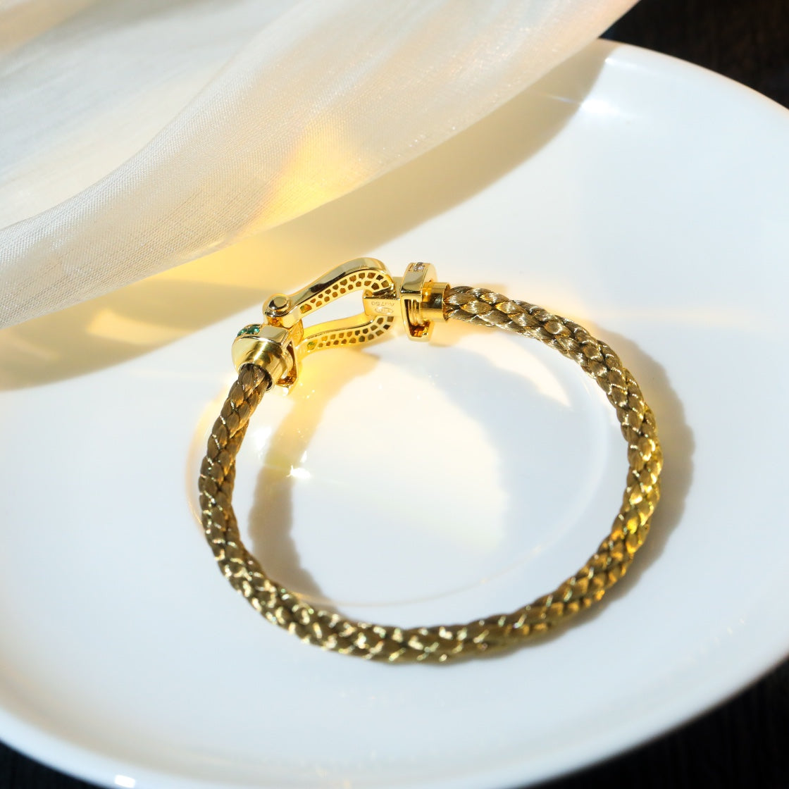 [Glow Jewelry]FORCE 10 GOLD GREEN DIAMOND PAVED