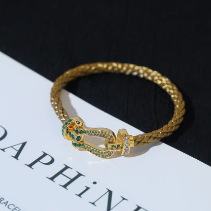 [Glow Jewelry]FORCE 10 GOLD GREEN DIAMOND PAVED