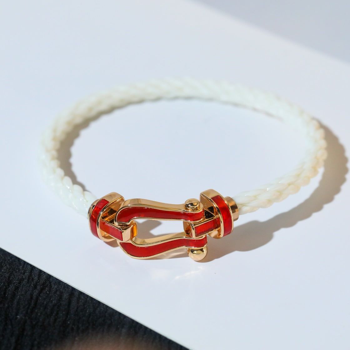 [Glow Jewelry]FORCE 10 WHITE TEXTILE DIAMOND PAVED