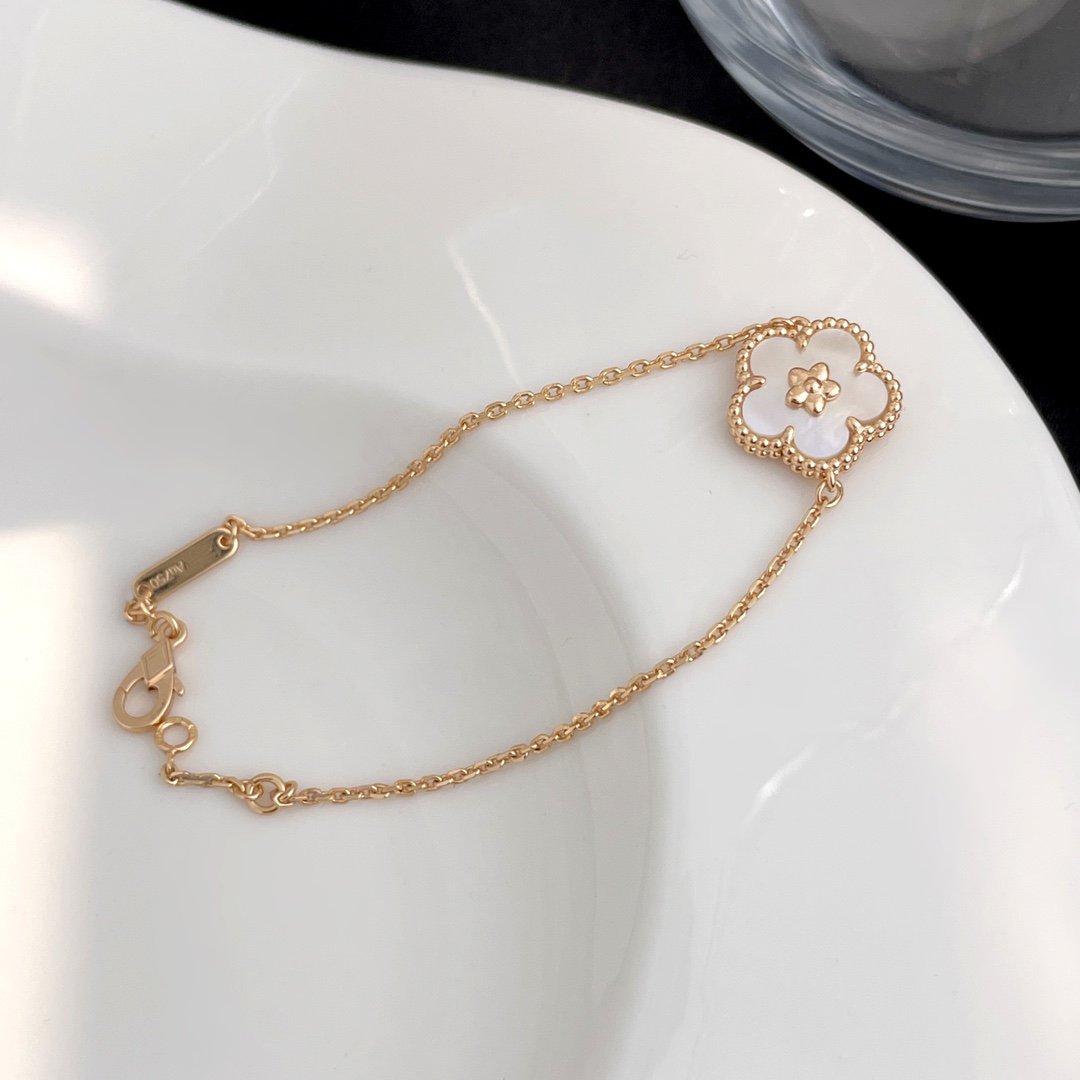 [Glow Jewelry]LUCKY SPRING ROSE GOLD MOP BRACELET