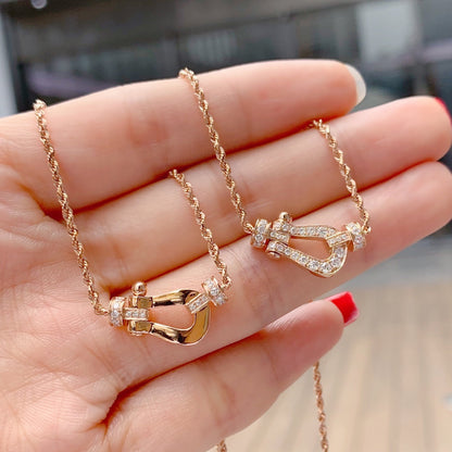[Glow Jewelry]FORCE 10 PINK GOLD DIAMOND NECKLACE
