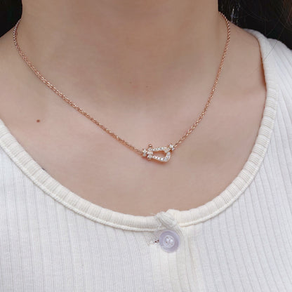 [Glow Jewelry]FORCE 10 PINK GOLD DIAMOND NECKLACE