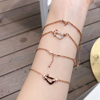 [Glow Jewelry]FORCE 10 PINK GOLD DIAMOND NECKLACE