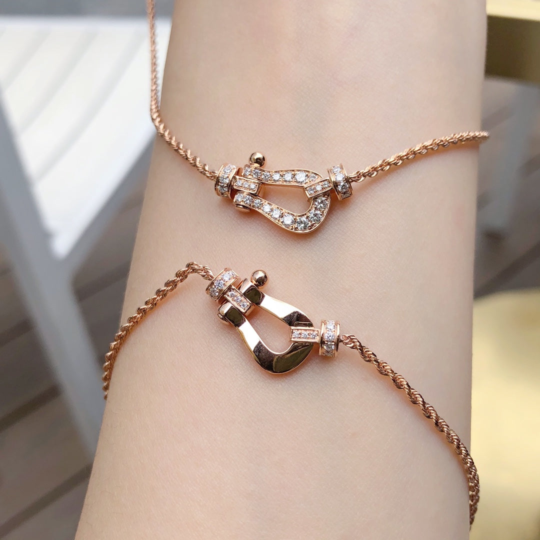 [Glow Jewelry]FORCE 10 PINK GOLD DIAMOND NECKLACE
