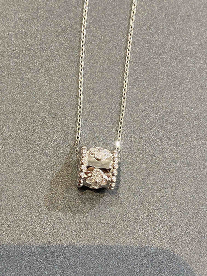 [Glow Jewelry]PERLEE PEDANT SIVLER DIAMOND NECKLACE