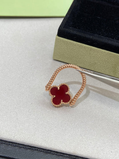 [Glow Jewelry]CLOVER RIVERSIBLE ROSE GOLD RING