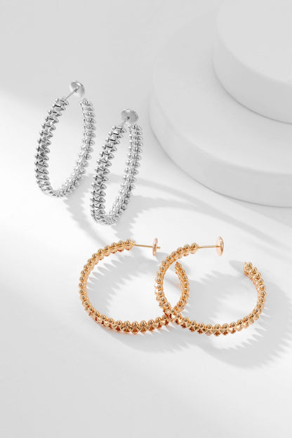 ¡®Glow Jewelry¡¯CLASH HOOP EARRINGS