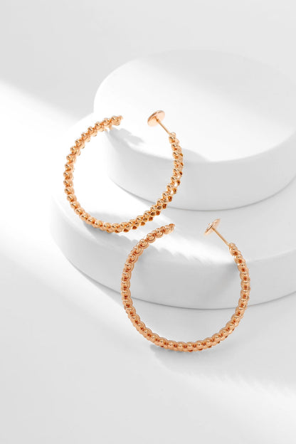 ¡®Glow Jewelry¡¯CLASH HOOP EARRINGS