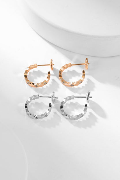¡®Glow Jewelry¡¯BEE LOVE DIAMOND HOOP EARRINGS