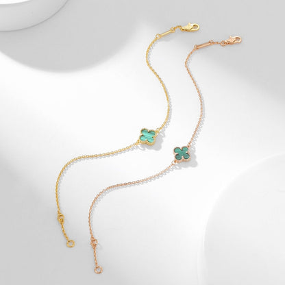 [Glow Jewelry]CLOVER BRACELET MALACHITE 1 MOTIF