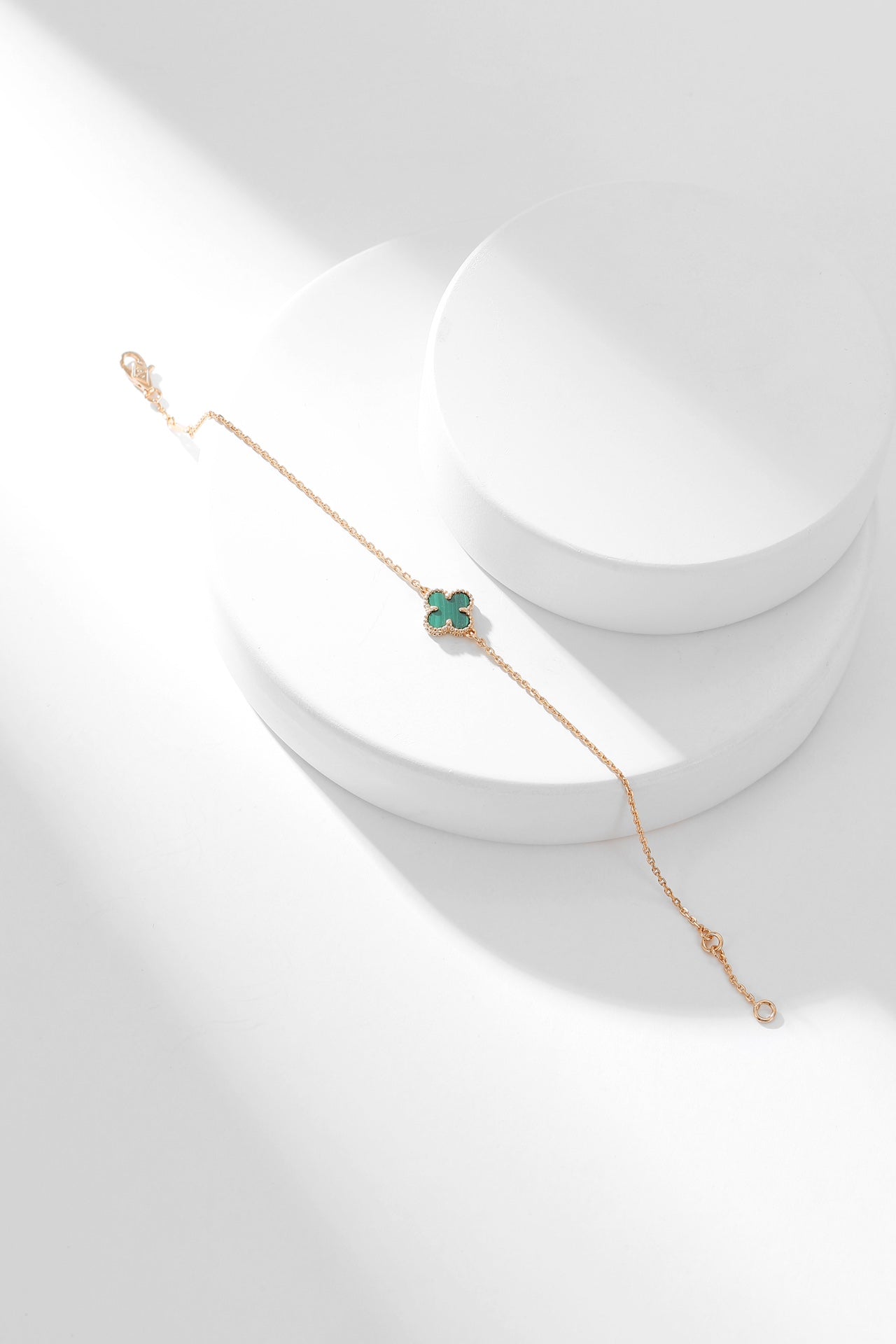 [Glow Jewelry]CLOVER BRACELET MALACHITE 1 MOTIF