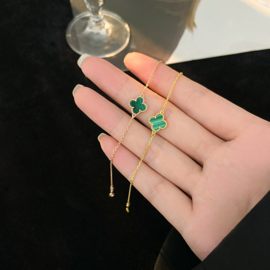 [Glow Jewelry]CLOVER BRACELET MALACHITE 1 MOTIF