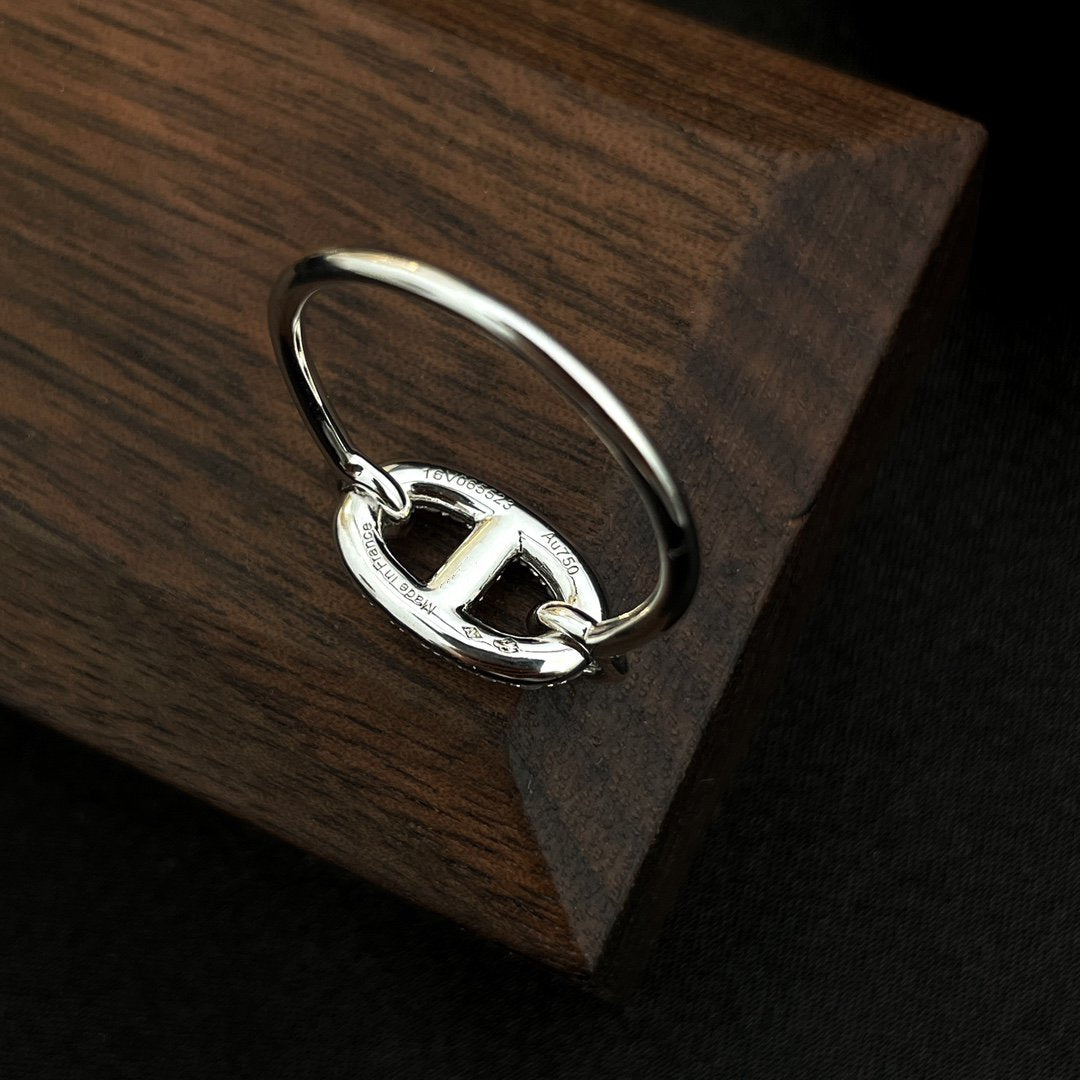 ¡®Glow Jewelry¡¯RONDE SMALL SILVER DIAMOND RING