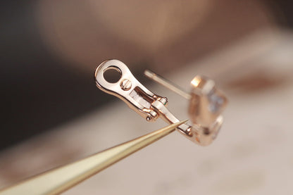 [Glow Jewelry]SERPENT PINK GOLD DIAMOND EARRINGS