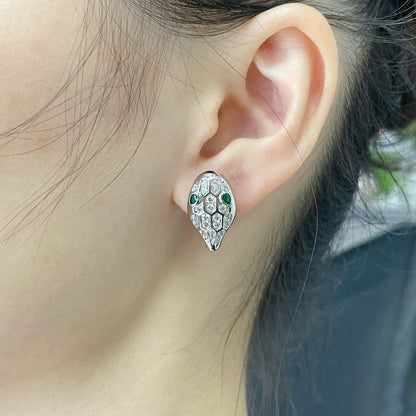 [Glow Jewelry]SERPENT DIAMOND STUD EARRINGS