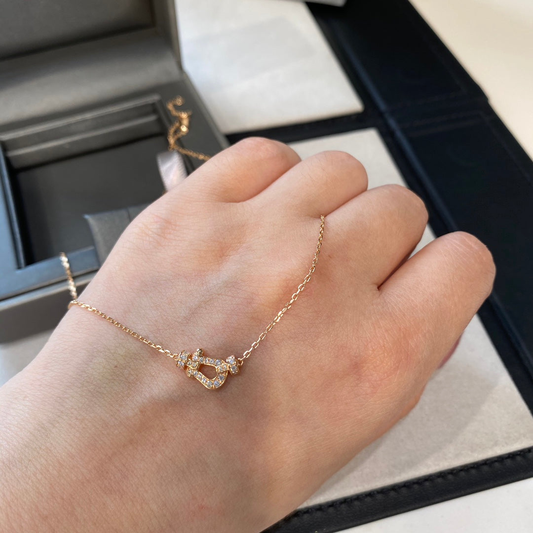 [Glow Jewelry]FORCE 10 DIAMOND PINK GOLD NECKLACE MINI MODEL
