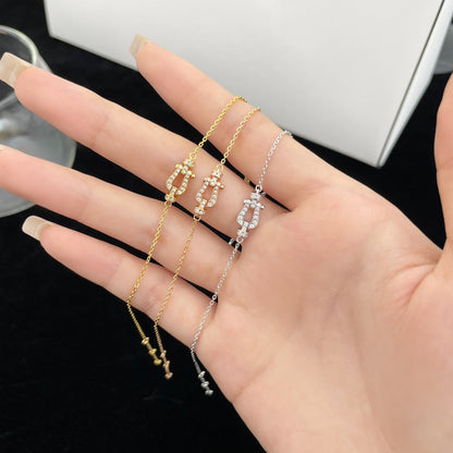 [Glow Jewelry]FORCE 10 FULL DIAMOND BUCKLE CHAIN LINK MINI MODEL