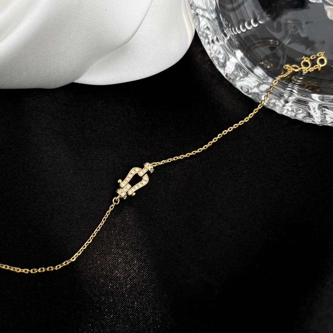 [Glow Jewelry]FORCE 10 FULL DIAMOND BUCKLE CHAIN LINK MINI MODEL