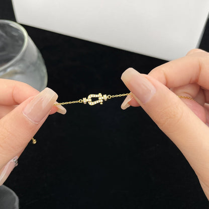 [Glow Jewelry]FORCE 10 FULL DIAMOND BUCKLE CHAIN LINK MINI MODEL