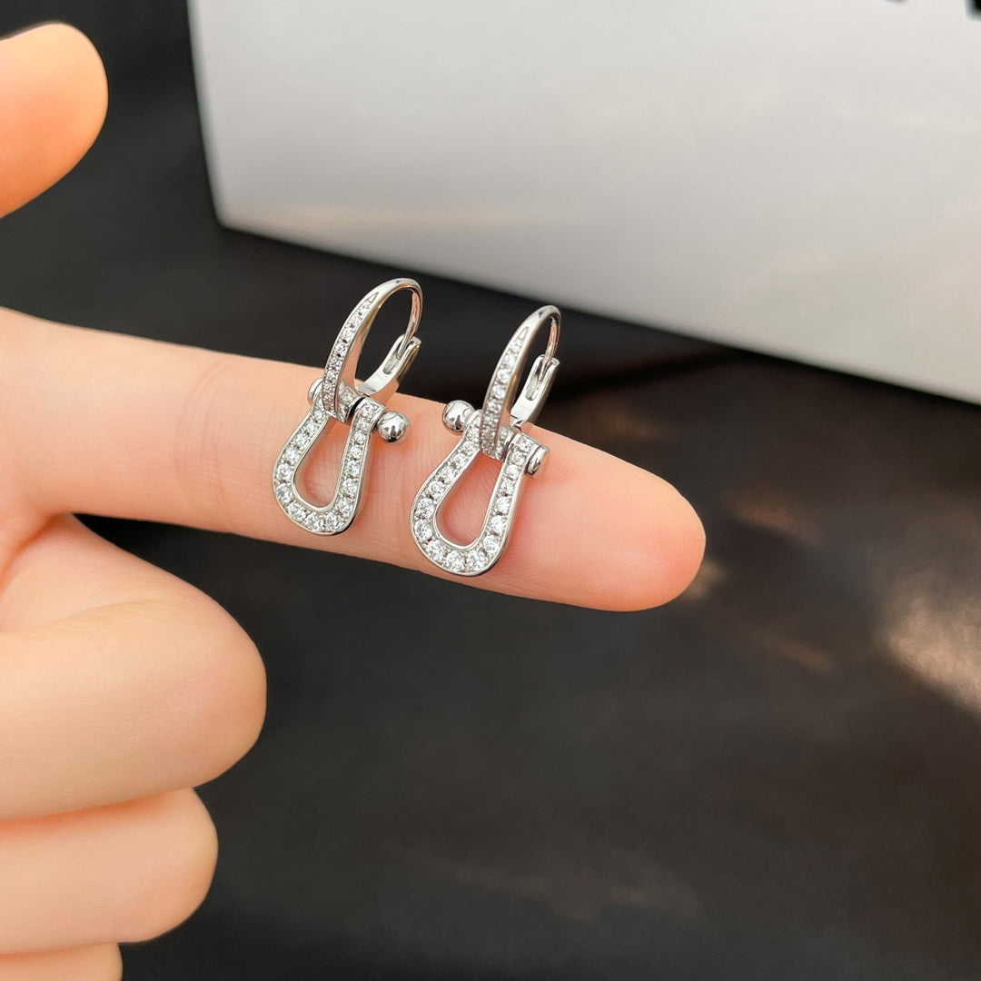 ¡®Glow Jewelry¡¯FORCE 10 FULL DIAMOND DROP EARRINGS MEDIUM MODEL