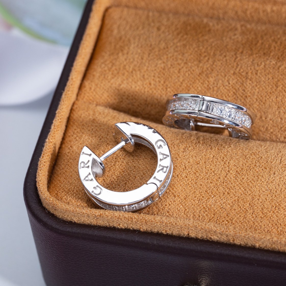 [Glow Jewelry]ZERO 1 MINI SILVER DIAMOND EARRINGS