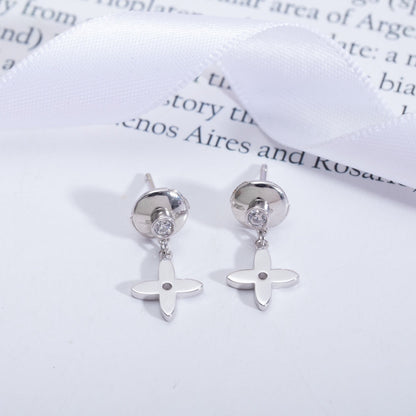 ¡®Glow Jewelry¡¯VIDYLLE SILVER DIAMOND MINI DROP EARRINGS