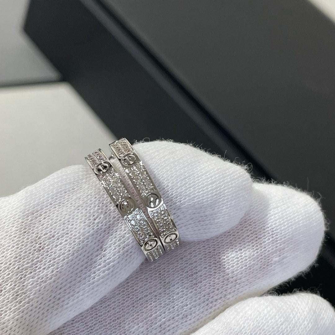 ¡®Glow Jewelry¡¯LIEBES-DIAMANT SILBERNE KREOLEN