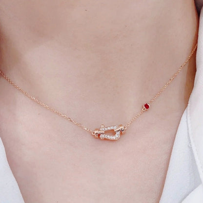[Glow Jewelry]FORCE 10 DIAMOND PINK GOLD NECKLACE