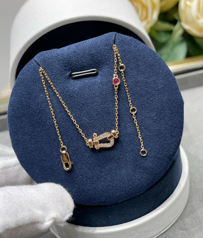 ¡®Glow Jewelry¡¯FORCE 10 DIAMOND PINK GOLD NECKLACE