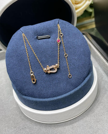 [Glow Jewelry]FORCE 10 DIAMOND PINK GOLD NECKLACE