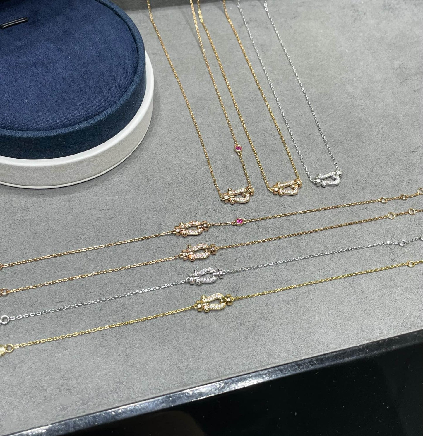 ¡®Glow Jewelry¡¯FORCE 10 DIAMOND PINK GOLD NECKLACE