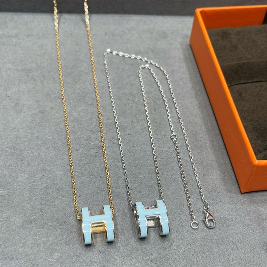 [Glow Jewelry]POP H SKY BLUE NECKLACE