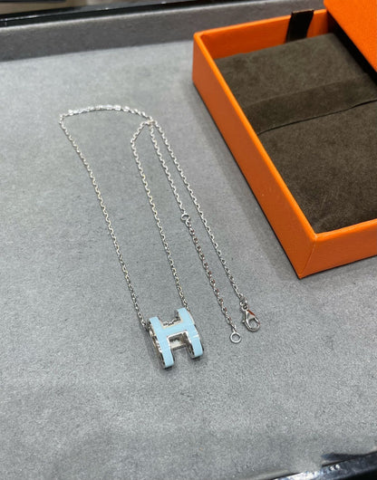 [Glow Jewelry]POP H SKY BLUE NECKLACE