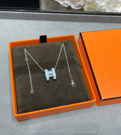 [Glow Jewelry]POP H SKY BLUE NECKLACE