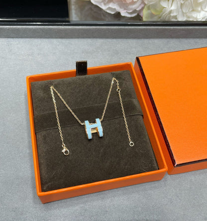 [Glow Jewelry]POP H SKY BLUE NECKLACE