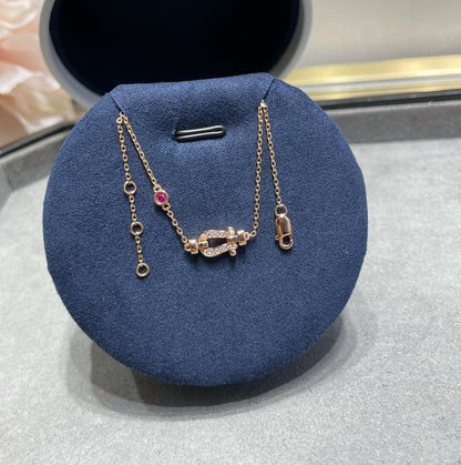 [Glow Jewelry]FORCE 10 DIAMOND CHAIN LINK PINK GOLD BRACELET