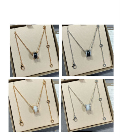 [Glow Jewelry]ZERO 1 DIAMOND CERAMIC NECKLACE