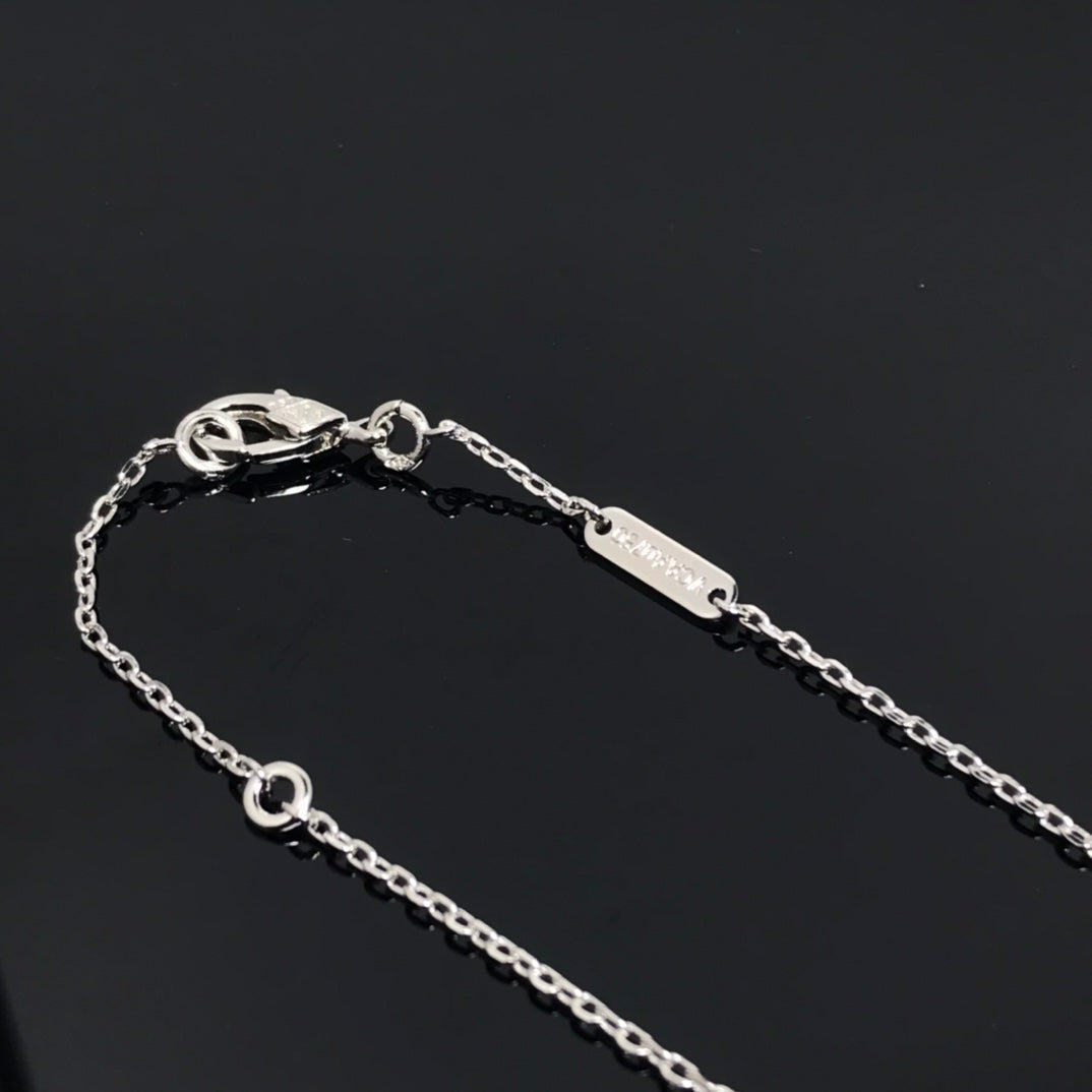 [Glow Jewelry]CLOVER PIETERSITE SILVER LONG NECKLACE