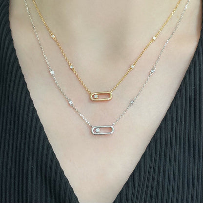 [Glow Jewelry]MOVE UNO DIAMOND NECKLACE