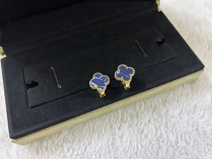 ¡®Glow Jewelry¡¯CLOVER PIETERSITE MEDIUM STUD EARRINGS