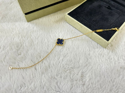 [Glow Jewelry]CLOVER 1 MOTIF PIETERSITE BRACELET