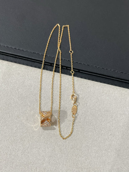 [Glow Jewelry]LIENS EVIDENCE DIAMOND PAVED NECKLACE