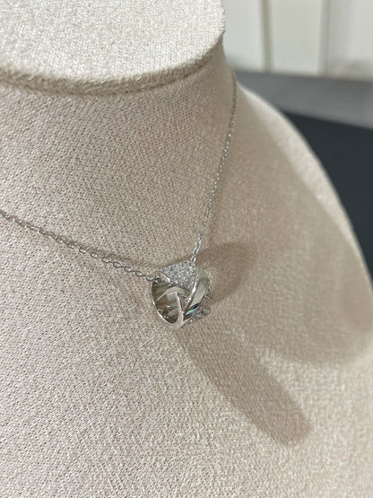 [Glow Jewelry]LIENS EVIDENCE DIAMOND PAVED NECKLACE