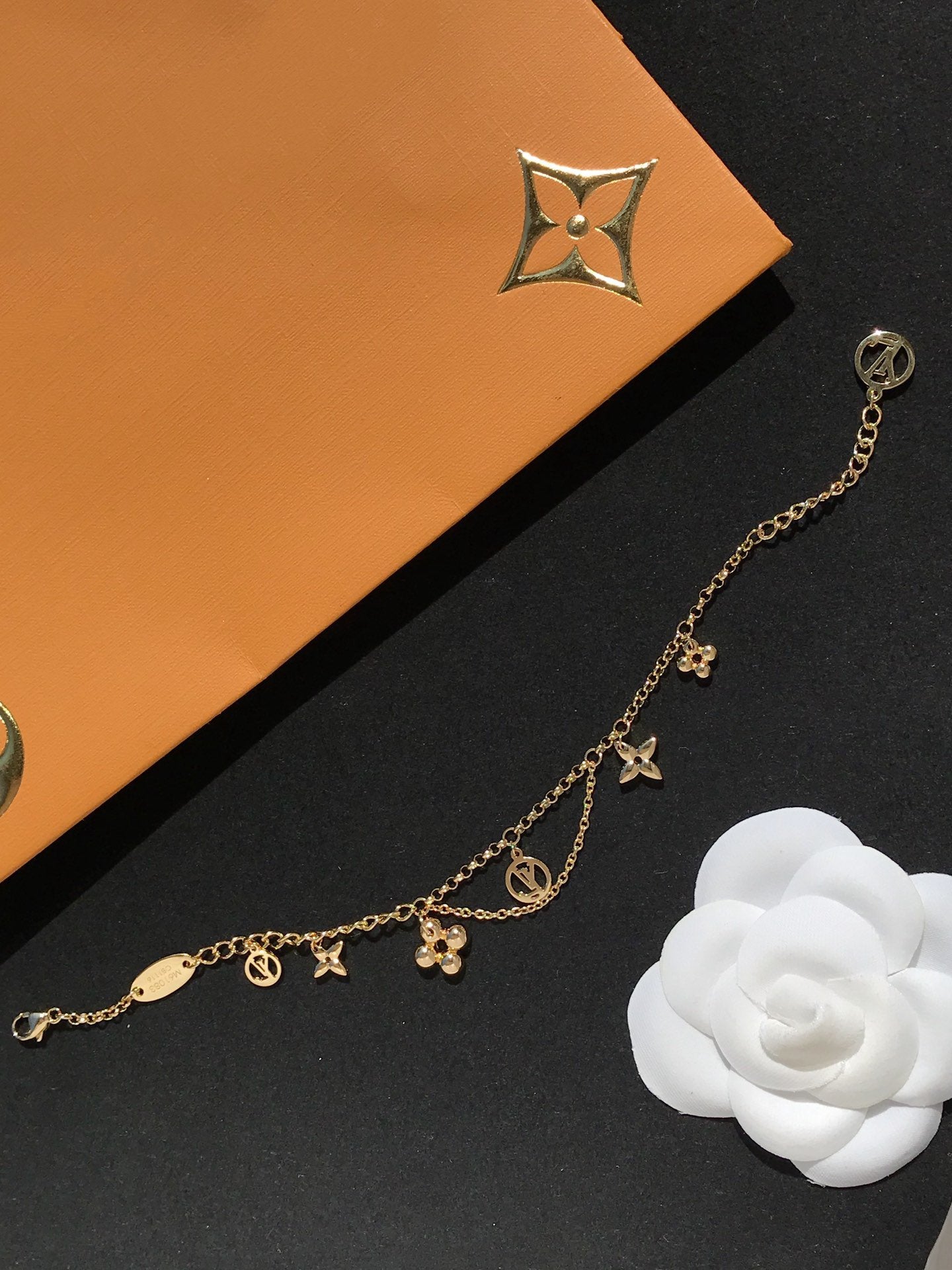 [Glow Jewelry]BLOOMING PINK GOLD MOP BRACELET