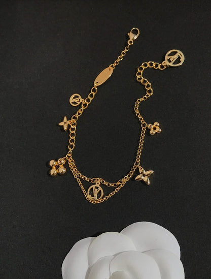 ¡®Glow Jewelry¡¯BLOOMING PINK GOLD MOP BRACELET