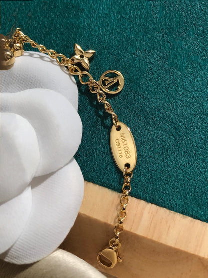 [Glow Jewelry]BLOOMING PINK GOLD MOP BRACELET