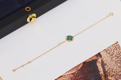 ¡®Glow Jewelry¡¯STAR AND SUN 4 MOTIF PINK GOLD MALACHITE BRACELET